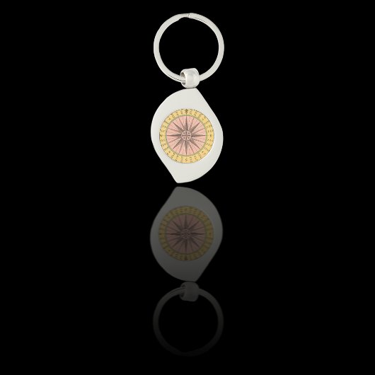 Porte-clés Compas nautique vintage
