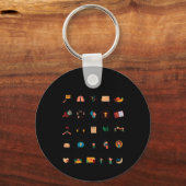 Porte-clés Compétences d'adaptation Alphabet Conseiller scola (Recto)