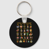 Porte-clés Compétences d'adaptation Alphabet Sensibilisation  (Verso)