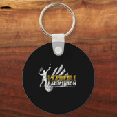 Porte-clés Compétition de jeu de badminton extrême (Recto)