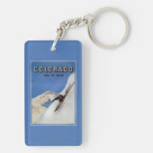 Porte-clés Complète la nation - affiche promotionnelle de ski (Dos)