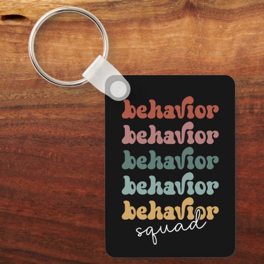 Porte-clés Comportement rétro Squad (Recto)