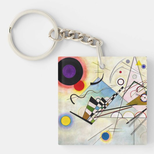 Porte-clés Composition 8 de Kandinsky (Devant)