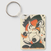 Porte-clés Composition aux deux cerfs de Franz Marc (Recto)