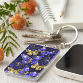 Porte-clés Composition avec papillons Sapphire (Devant droit)