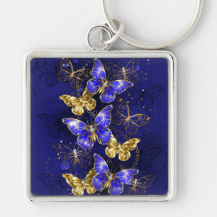 Porte-clés Composition avec papillons Sapphire