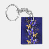 Porte-clés Composition avec papillons Sapphire (Devant gauche)