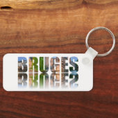 Porte-clés Composition de la photo texte de Bruges (Recto)