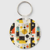 Porte-clés Composition des formes géométriques colorées (Recto)