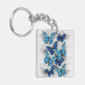 Porte-clés Composition des White and Blue Butterflies (Devant gauche)