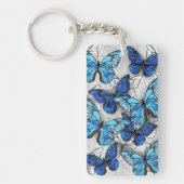 Porte-clés Composition des White and Blue Butterflies (Devant)