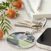 Porte-clés Composition En Couches De Balle De Golf, (Devant droit)