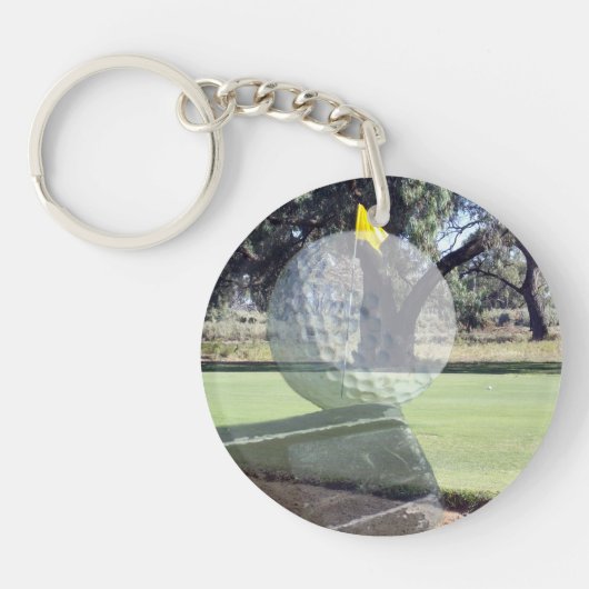 Porte-clés Composition En Couches De Balle De Golf, (Devant)