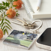 Porte-clés Composition En Couches De Balle De Golf, (Devant Droit)