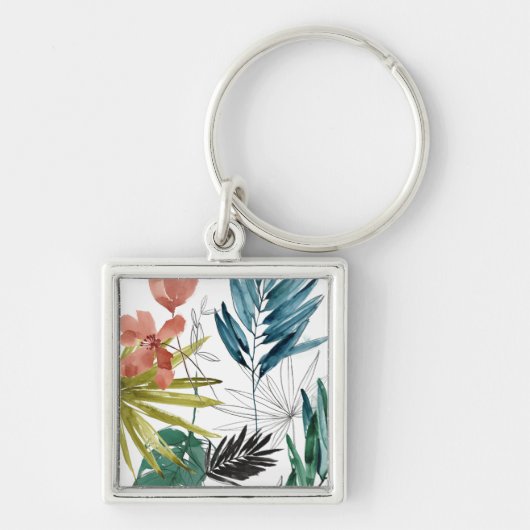 Porte-clés Composition tropicale (Devant)