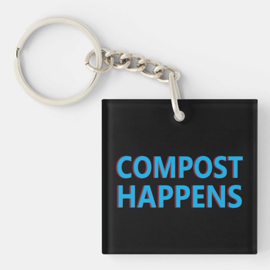 Porte-clés compostage compostage (Devant)