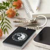 Porte-clés Comptabilité zen Diplôme principal Comptable amusa (Devant droit)