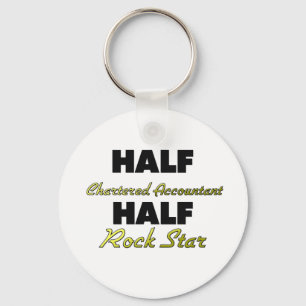 Porte-clés Comptable à moitié agréé Half Rock Star