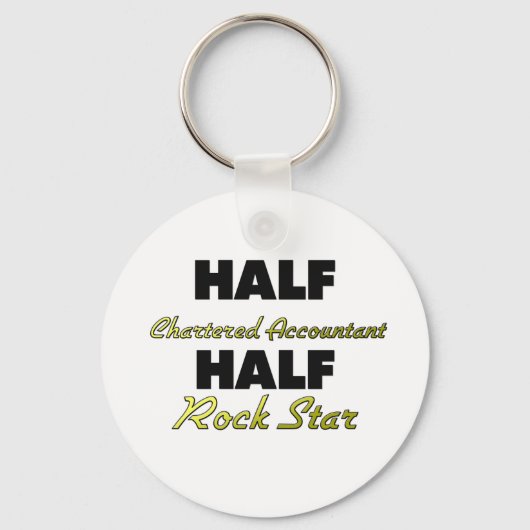 Porte-clés Comptable à moitié agréé Half Rock Star (Recto)
