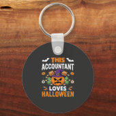 Porte-clés Comptable Aime Halloween Citrouille Comptable Desi (Recto)