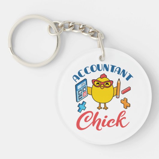 Porte-clés Comptable Chick Accounting CPA Graduation Women (Devant)