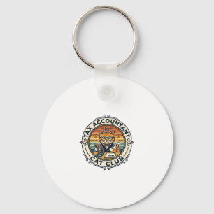 Porte-clés Comptable fiscal chat mignon kitty design - Compte