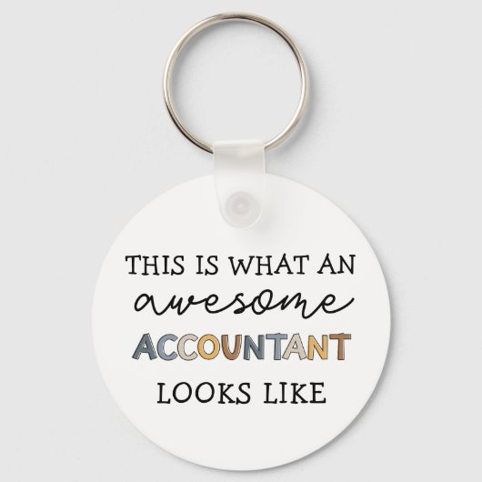 Porte-clés Comptable Funny Awesome Comptable CPA Don (Recto)