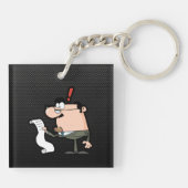 Porte-clés Comptable lisse (Dos)