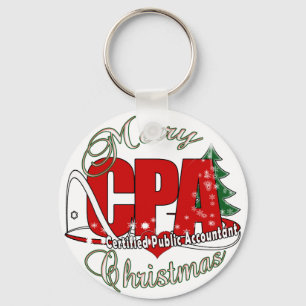 Porte-clés Comptable public certifié CPA CHRISTMAS