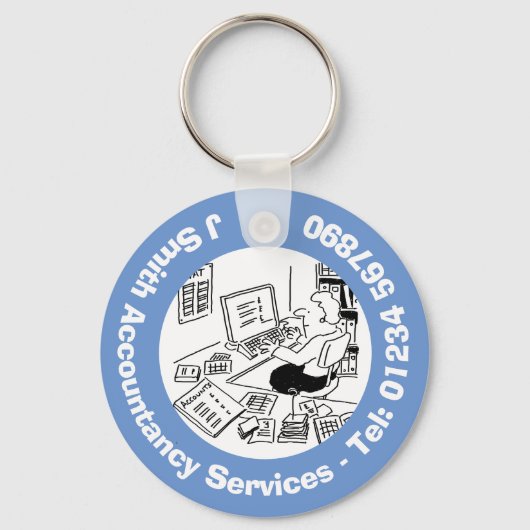 Porte-clés Comptables Agréés et Comptables. (Recto)