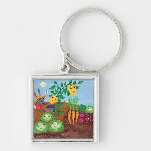 Porte-clés Compte-Jardin de temps (Devant)