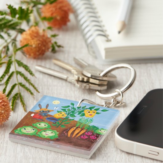 Porte-clés Compte-Jardin de temps (Devant Droit)