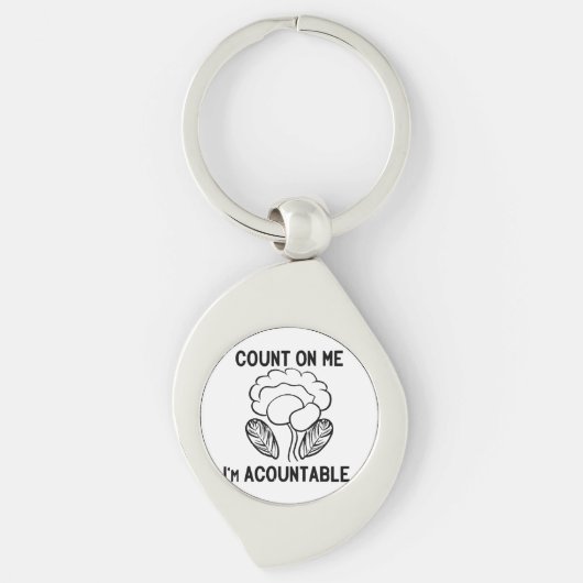 Porte-clés Compte sur moi, je suis responsable (Devant)