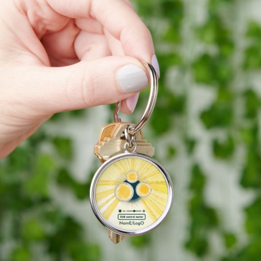Porte-clés compteur de contrôle du soleil objet_3 (main)