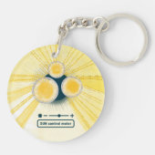 Porte-clés compteur de contrôle solaire en acrylique objet_3 (Dos)