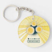 Porte-clés compteur de contrôle solaire en acrylique objet_3 (Devant)