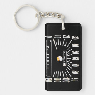 Porte-clés Compteur de vitesse de voiture classique 1968