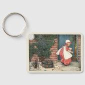 Porte-clés Comptine de la nursery de la petite Miss Muffet ar (Verso)