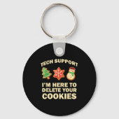 Porte-clés Computer Nerd Funny Christmas Designs Men's Black (Recto)