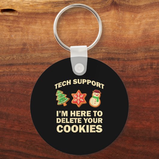 Porte-clés Computer Nerd Funny Christmas Designs Men's Black (Recto)