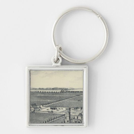 Porte-clés Comté de Caledonia Vineyard, Fresno (Devant)