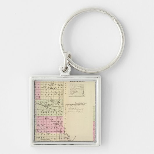 Porte-clés Comté de Dodge, Nebraska (Devant)
