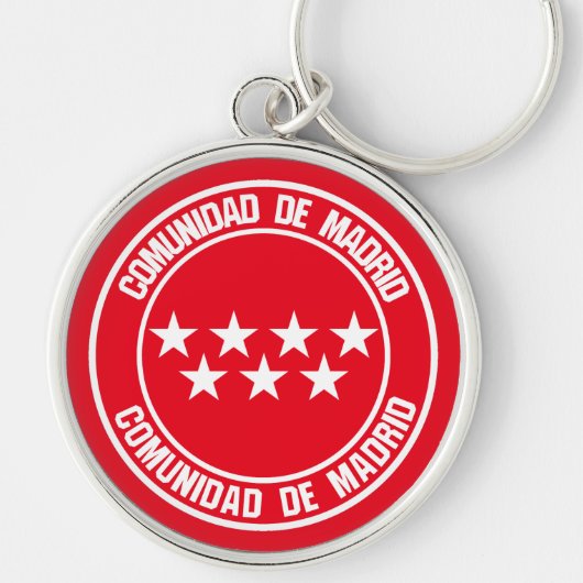 Porte-clés Comunidad de Madrid Round Emblem (Devant)