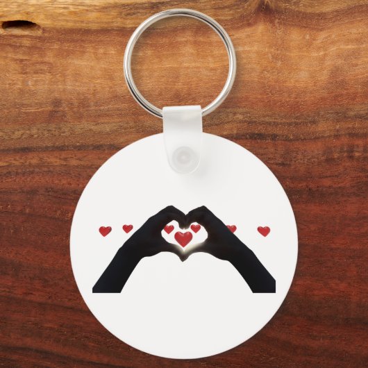 Porte-clés “Con el corazón en la mano” (Recto)