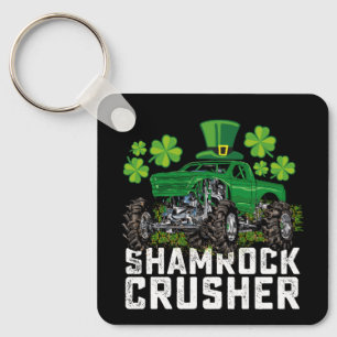 Porte-clés Concasseur Shamrock Saint-Patrick Monster Truck