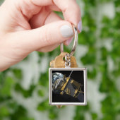 Porte-clés Concept artistique de la reconnaissance lunaire Or (main)