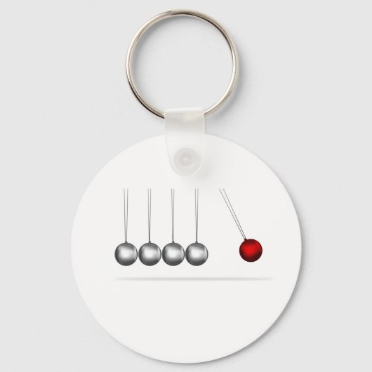 Porte-clés concept de boules d'argent du berceau newtons (Recto)