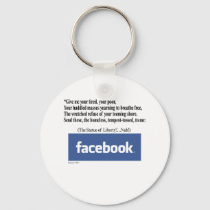Porte-clés Concept de Facebook
