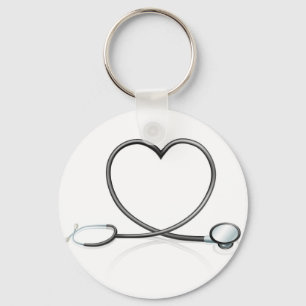 Porte-clés Concept du coeur stéthoscope