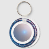Porte-clés Concepteur 3D blanc (Verso)